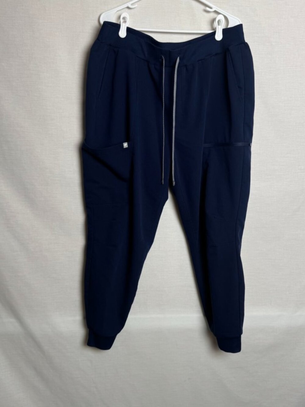 Fabletics Women XXL 1X Navy Blue Scrub Jogger Pants Cargo Stretch Medical